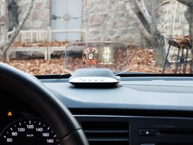 تصویر هدآپ دیسپلی خودرو Dual System OBD2 GPS- Head Up Display C3 