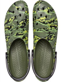 تصویر کفش صندل های دمپایی با استتار ببر چاپی کراکس Crocs 