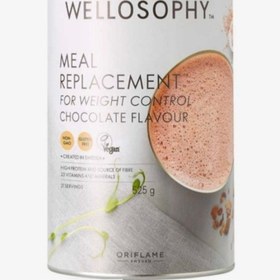 تصویر پودر پروتئین لاغری ولنس اوریفلیم به همراه پیمانه اندازه گیری با بسته بندی جدید ا Wellness by oriflame meal Replacement for weight control 