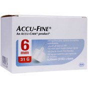 تصویر سر سوزن انسولین اکیوچک مدل اکیو فاین شماره 6 | AccuChek AccuFine 