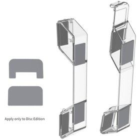 تصویر پایه افقی PS5 اسلیم دابی مدل شفاف Dobe PS5 horizontal Stand