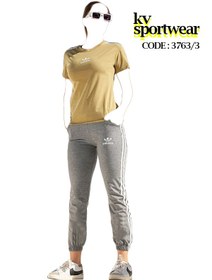 تصویر ست تیشرت شلوار ورزشی زنانه adidas کد 005 adidas womens sports pants tshirt set code 005