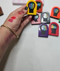 تصویر گچ مو رنگی - نارنجی 