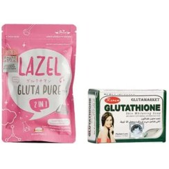 تصویر پک تخفیفی صابون گلوتاتیون و لزل 30 عددی 