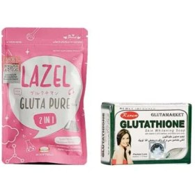 تصویر پک تخفیفی صابون گلوتاتیون و لزل 30 عددی 