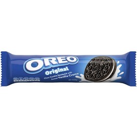 تصویر بیسکویت کرم دار برند اورئو اصل طعم وانیلی مدل اورجینال ۱۱۹/۶ گرمی اندونزیایی Oreo - بستنی OREO