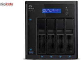 تصویر ذخيره ساز تحت شبکه وسترن ديجيتال مدل WD My Cloud PR4100 WDBNFA0320KBK 4-Bay ظرفيت 32 ترابايت 