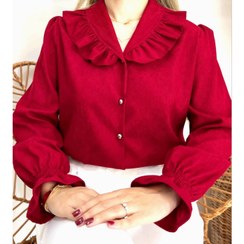 تصویر شومیز یلدایی زیبا جنس کار الیزه بدون بدن نمایی