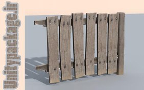 تصویر پکیج Wooden Plank Fence Construction Kit 