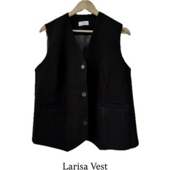 تصویر ژیله‌‌‌ مشکی لاریسا Larisa vest | Black