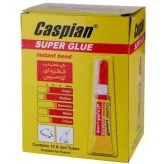 تصویر چسب قطره ای کاسپین مدل super glue حجم 3 گرم بسته 12 عددی 