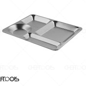 تصویر سینی سلف کوچک 4 خانه ضخامت 0/8 