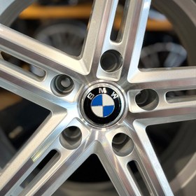 تصویر رینگ BMW نقره ای تراش 