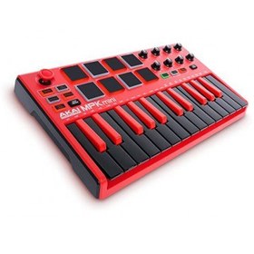 تصویر میدی کنترلر AKAI MPK Mini MKII RED AKAI MPK Mini MKII RED