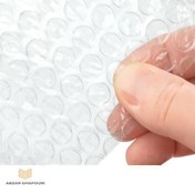 تصویر نایلون و پلاستیک حبابدار ضربه گیر عرض یک متری بسته بندی شفاف bubble wrap 10mm - ۱ متری ا bubble wrap bubble wrap