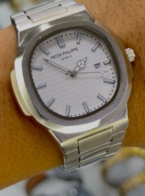 تصویر ساعت مچی پتک فیلیپ نقره ای | Patek Philippe silver watch 