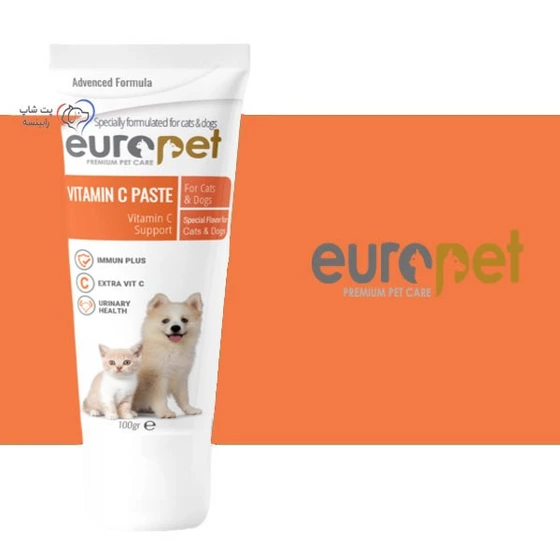 خرید و قیمت خمیر ویتامین سی مخصوص سگ و گربه یوروپت 100 گرم ا Europet ...