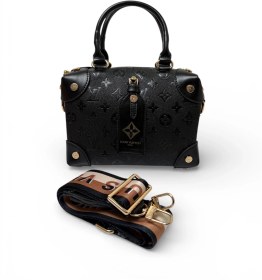 تصویر کیف زنانه مدل Louis Vuitton Petite Malle Souple Monogram Empreinte Black 
