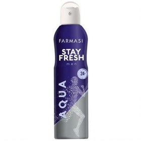 تصویر اسپری دئودورانت مردانه stay fresh aqua فارماسی 