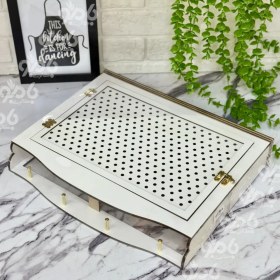 تصویر باکس3میل چوبی کاور جعبه فیوز 35*25 بزرگ 
