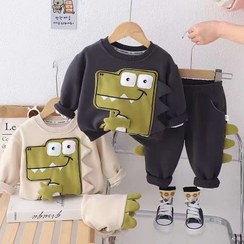 تصویر ست دورس و شلوار طرح تمساح - بچگانه - وارداتی 