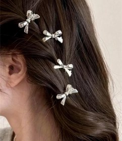 تصویر پک ۱۰ عددی گیره مو پاپیون 