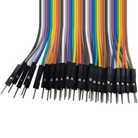 تصویر سیم جامپر نری به نری ۴۰ رشته ۳۰ سانتی‌متر 