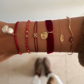 تصویر دستبندباآویز پاپیون 