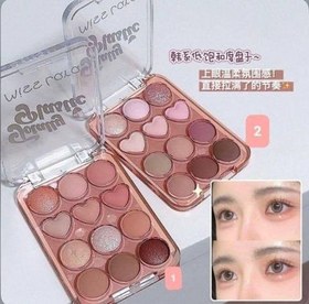 تصویر سایه چشم قلبی میس لارا صورتی 