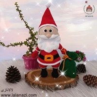 تصویر عروسک بافتنی بابانوئل کریسمس ( کد 60358 ) 