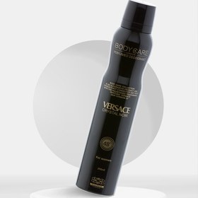 تصویر اسپری خوشبو کننده بدن زنانه مدل Versace Crystal Noir حجم 200میل بادی کر Body Care Body Spray Versace Crystal Noir For Women 200ml