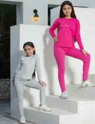 تصویر ست بلوز شلوار کشی کبریتی بچگانه برند بالوون - سایز ballon