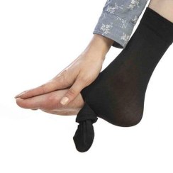 تصویر جوراب وضو زنانه رنگ مشکی 