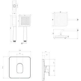 تصویر شیر توکار شودر مدل تاین | تیپ سه 