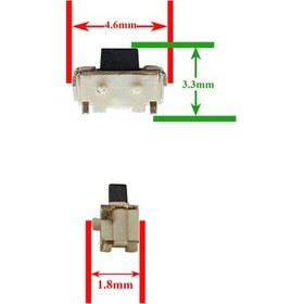 تصویر دکمه لپ تاپ 4.6x1.8x3.3mm 