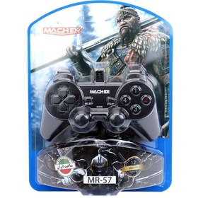 تصویر دسته بازی مچر تکی شوکدار MR-57 PC Gaming Controller MR-57 PC Gaming Controller