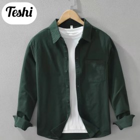 تصویر پیراهن کتان ساده 