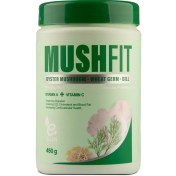 تصویر در قارچ صدفی به همراه پودر جوانه گندم و پودر شوید 