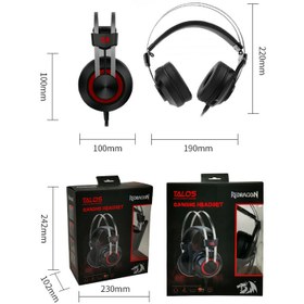 تصویر هدست گیمینگ ردراگون TALOS H601 REDRAGON TALOS H601 Wired Gaming Headset