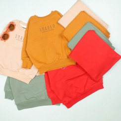 تصویر ست دورس شلوار بچگانه پاییزی دخترانه و پسرانه | شادن کیدز 