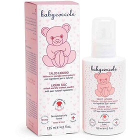 تصویر پودر بچه مایع 125 میل تالک بدون حساسیت بیبی کوکول baby coccole 