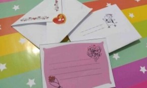 تصویر طرح الگوی آماده ساخت پاکت نامه فانتزی بدون چسب کد 1102 