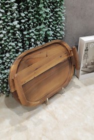 تصویر سینی چوبی(گردو) 