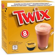 تصویر کپسول قهوه شکلات داغ دولچه گوستو طعم DOLCE GUSTO TWIX 