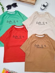 تصویر تیشرت تک دخترانه و پسرانه “Life is a Collection” 