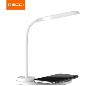 تصویر شارژر بی سیم و چراغ رومیزی رسی Recci Desktop Wireless Charging Lamp RLS-L08 