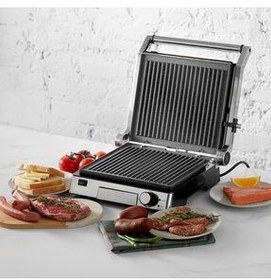 تصویر دستگاه ساندویچ و تست کباب بیوگراران استیل ضد زنگ توستر INOX 2000W کاراجا Karaca 