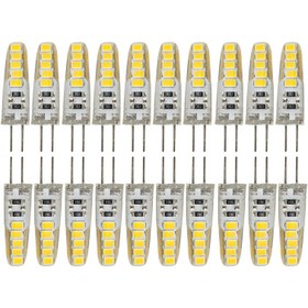 تصویر لامپ ال ای دی 3 وات مدل سوزنی ژله ای پایه G4 مجموعه 20 عددی - مهتابی 