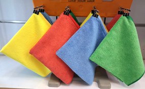 تصویر حوله آشپزخانه کیفیت عالی - آبی 