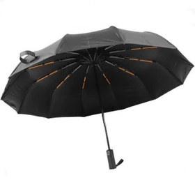 تصویر چتر اتومات ۱۲ فنره فایبرگلاس مدل K012 ضد باد ضد اشعه 